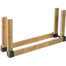 Dagan LB100 Pair of Log Brackets  Black