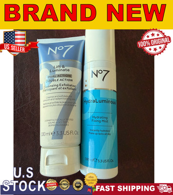 No7 Skin care set - HydraLuminous and Lift & Luminate 100ml Both BRAND NEW