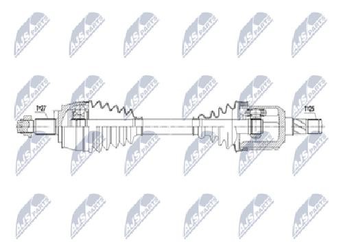 Original NTY Drive Shaft NPW-FT-085 For Fiat Jeep