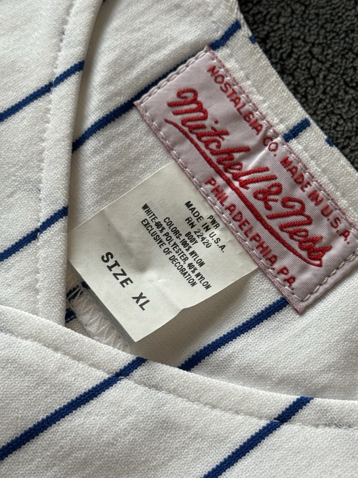 Willie Mays 1973 New York Mets Mitchell & Ness Jersey Size XL Willie's Estate  - image 4