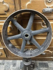 12 X 3 3/8 x 7/8" FLAT BELT PULLEY LINE SHAFT HIT MISS ENGINE cast iron steam