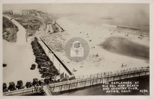 Aptos Santa Cruz CA Auto's Esplanade Rio Del Mar Beach Club RPPC Postcard COPY