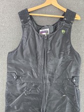 Arctic Cat VTG Snow Pants Mens Large Black Thinsulate Snowmobiling Bibs USA Made