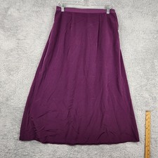 Vintage SG Sport Skirt Womens Medium Purple Satin Maxi USA Whimsigoth Fairy 80s