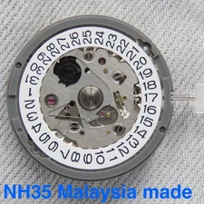 TMI - NH35 Automatic  Movement Date at 3 White Date Disc
