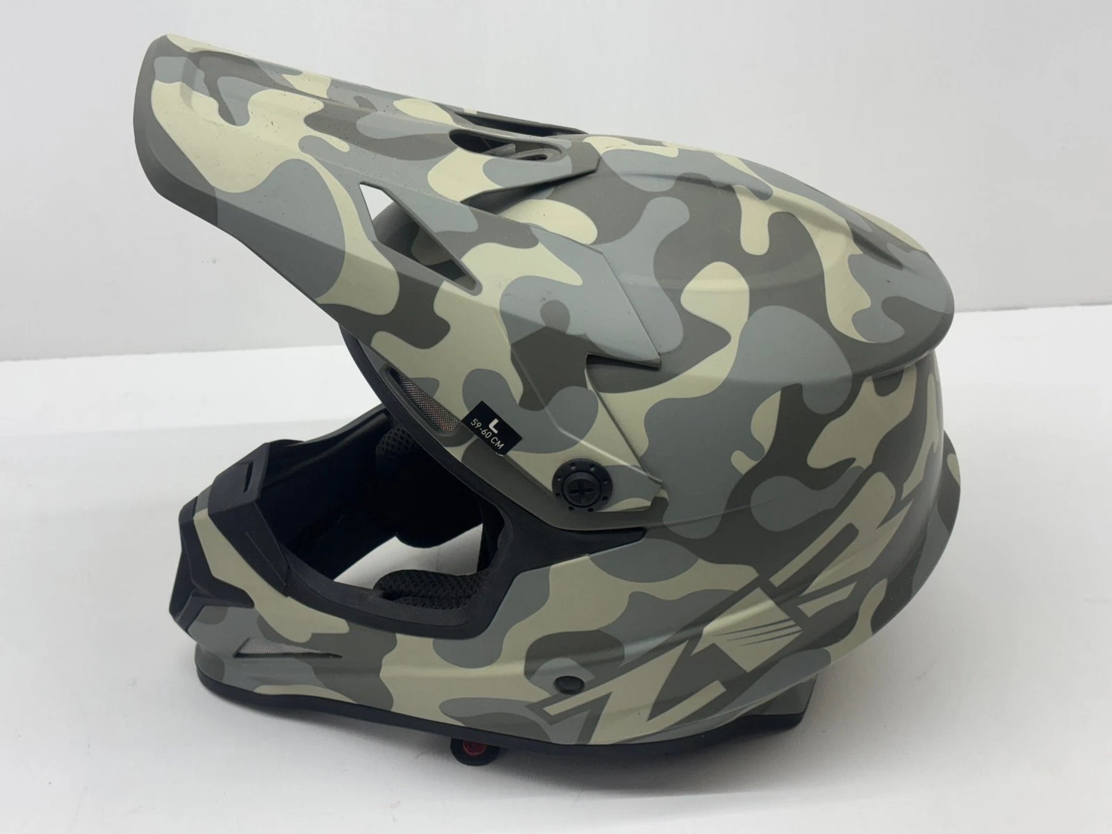 New Z1R Men's Helmet Large Green Gray Camouflage L Riding Head Protection Gear