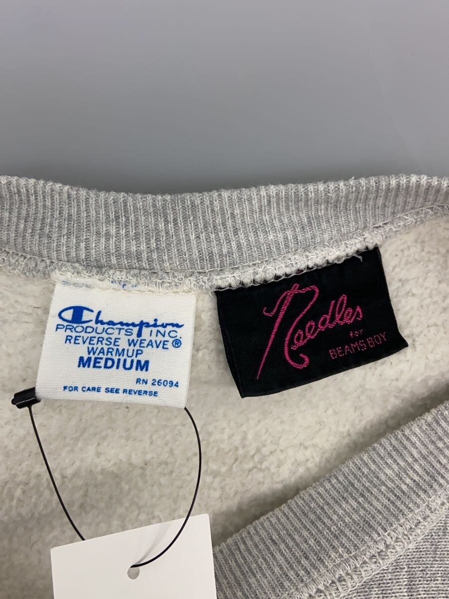 Champion × Needles × BEAMS BOY Sweatshirt gray M Used | eBay