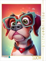 Calvendo Puzzle Woof The Best Friend Of Man | 1000 Pieces, Finished Size 25.2 ×