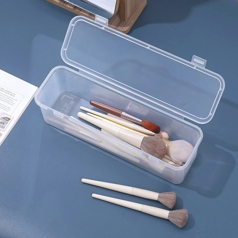 1 stücke Make-Up Pinsel Halter Organizer Klar Kosmetik Pinsel PP Lagerung Fall - Bild 3 von 4