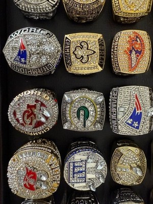 NFL Replica super bowl rings 1-58 Includes Full Case And Superbowl