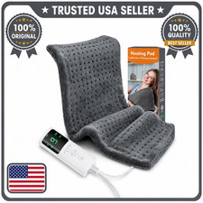 9 Levels Electric Heating Pad for Back Pain Cramps Relief Large Therapeutic Pad