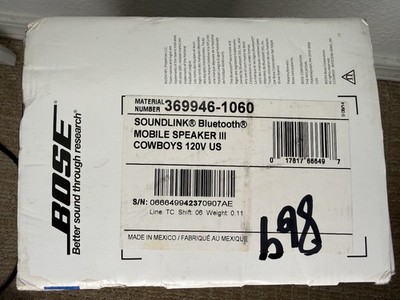Bose Soundlink III Bluetooth Speaker - Silver for sale online | eBay