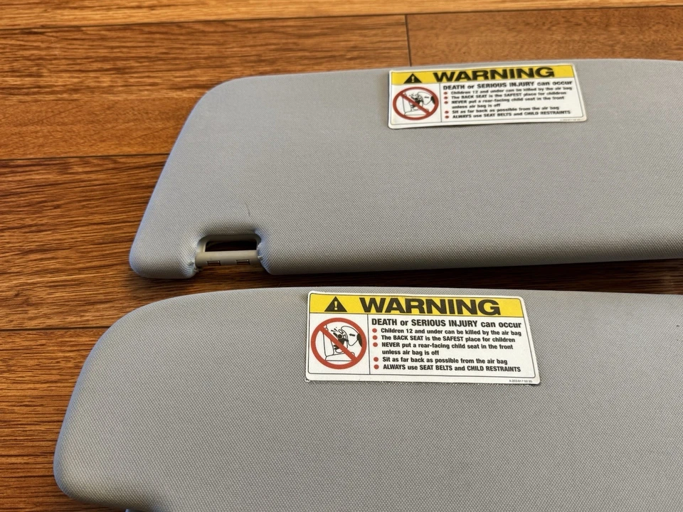 原始设备制造商 2007 - 2013 梅赛德斯 - 奔驰 W221 S450 S550 CL550 灰色 L+R 遮阳板一对 — 第 3/4 张图片