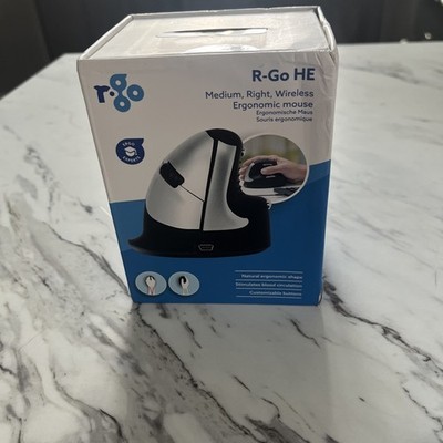 R-Go HE Mouse Ergonomische Maus, Rechtshänder, beidhändig, kabelgebunden verpackt