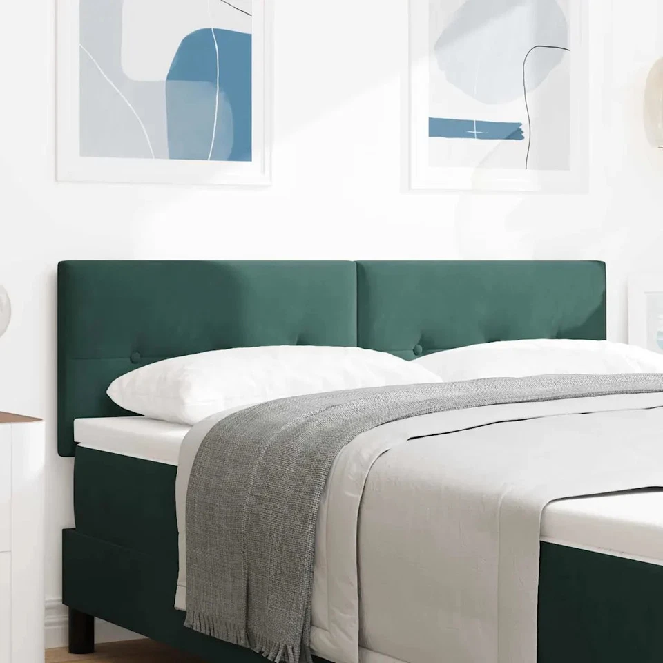 Cabecero Montaje en la pared con cabecera Manual Terciopelo tapizado vidaXL vida - Imagen 2 de 4