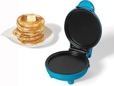 Electric Mini Pancake Maker 4'' Non-Stick Cooking Surface Easy to Use & Clean ...