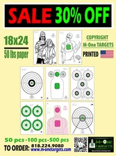 30% OFF High Quality Indoor Outdoor Range Paper Shooting Targets 18x24 50lbs