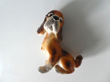 Vintage China Spaniel Dog - 5" high - Marked Foreign