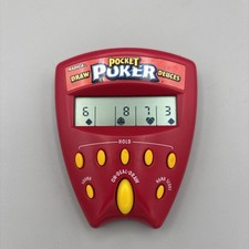Radica Pocket Poker Draw Deuces Handheld Electronic Game 1999 Tested and Working