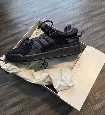 adidas Bad Bunny Forum Buckle Low Core Black Suede Low Top Lace-Up GW5021 2021