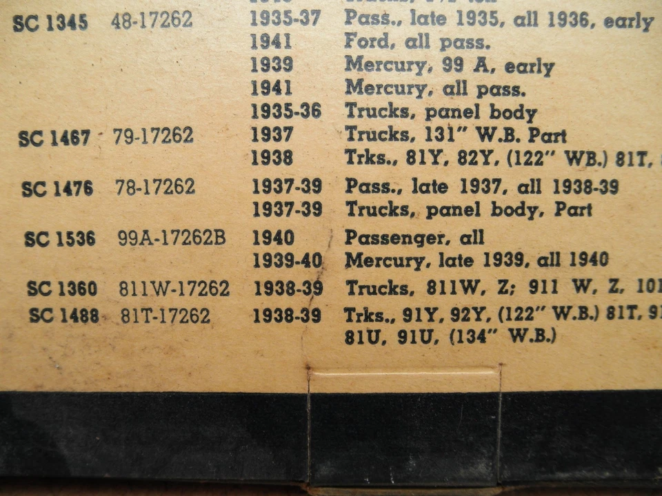 Cable velocímetro Mercury vintage (nos) 1939-1940 en caja (SC-1536) Foto 4 de 4