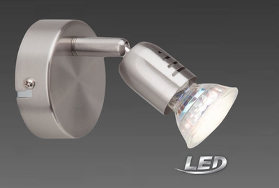 LED Wandleuchte Spot 1 Flamig Deckenleuchte Lampe Leuchte Brilliant G28810/13