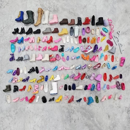Barbie Doll Vintage To Modern Shoes Heels Boots Sneakers Huge Lot - 72 Singles!