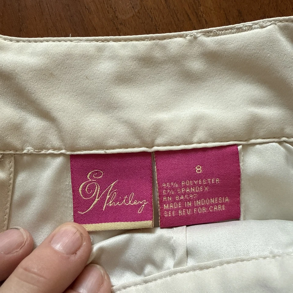 E Whitley Women's Golf Gray Plaid Lightweight Shorts, skort skirt sz 8 11” - Image 2 of 4