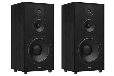 INDIANA LINE UTAH 5 BLACK COPPIA DIFFUSORI A 3 VIE DA PAVIMENTO BASS REFLEX NERO