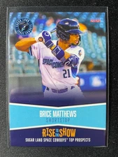 2025 Sugar Land Space Cowboys Top Prospects (Astros) Brice Matthews 500 MADE!!!