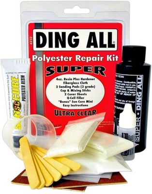 Ding All 4oz Polyester Surfboard Repair Kit - Medium/Large Ding Fix