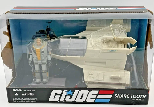 GI Joe 25th Anniversary SHARC Tooth w/ Deep Six Vehicle Set Hasbro 2008 NEW