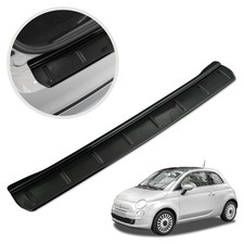 Ladekantenschutz für Fiat 500 Schrägheck I (312) 3D 2007- Schwarz Glänzend