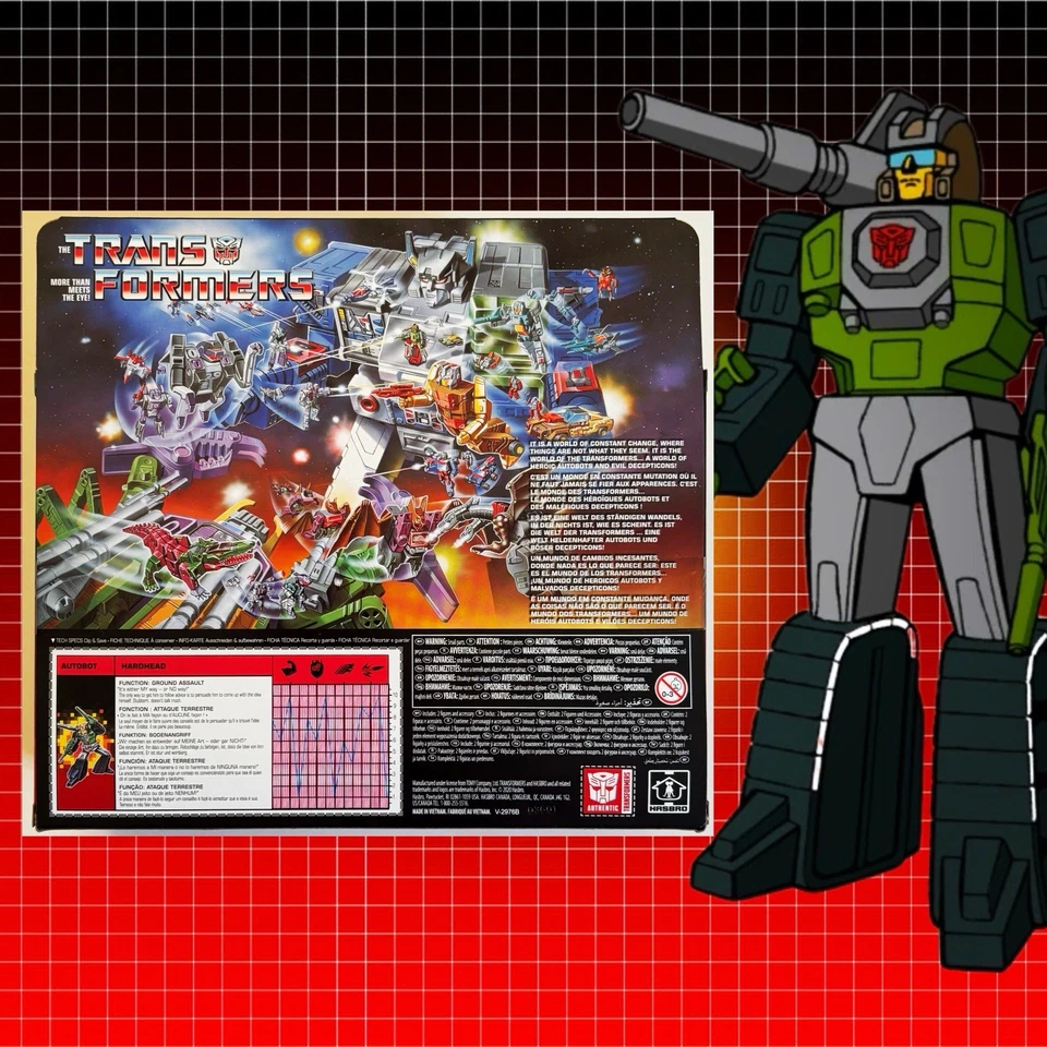 Transformers Headmaster Hardhead & Duros G1 Retro figure MISB Walmart 2021 - Image 2 of 4