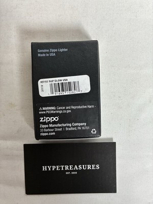 NEW Supreme Glow in the Dark Metal Zippo Lighter SS20 - FAST