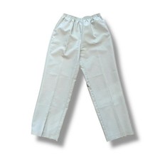 Vintage Grey Elastic Waist Straight Leg Pants