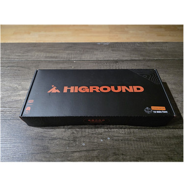 HIGROUND Mechanical Keyboard White Topographic Design English QWERTY Layout