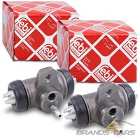 2X Febi Radbremszylinder Ø23,8MM Hinten FÜR Vw Transporter Bus T1 T2 T3