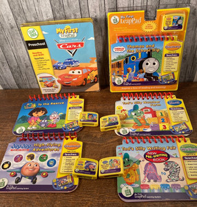 Leap Frog My First LeapPad Preschool Learning System 6 Books 6 Cartridges