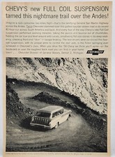 1958 Chevrolet Nomad Station Wagon Mountains Mcm Original Print Ad Life Mag 50s