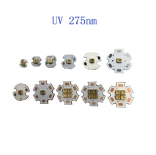 275nm Deep UVC LED Diode Lamp 3V 6V 12V UV Ultraviolet Steriliza equipment Board