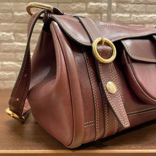 Etro Handbag Shoulder Bag Purse Leather in Brown USED Mint Condition - Picture 4 of 10