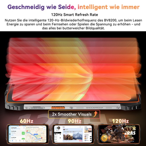 Blackview BV8200 36GB + 256GB Outdoor Telefon komórkowy Android 14 Smartphone NFC Dual 170LM - Zdjęcie 5 z 13