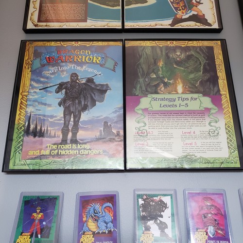 FRAMED Retro 1989 Dragon Warrior (Quest) ad/poster NES Video Game Wall Art v2 - Bild 1 von 10