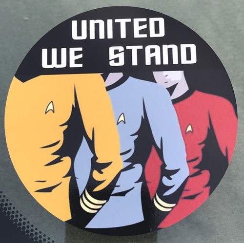 Star Trek United We Stand, Vinyl Bumper Sticker Decal - Picture 4 of 7