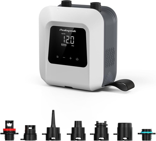 Peakspeak Electric Paddle Board SUP Pump 20PSI Rechargeable Inflation Deflation