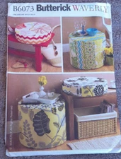 Butterick Pattern B6073 ~ WAVERLY ~ Cushions & Ottomans
