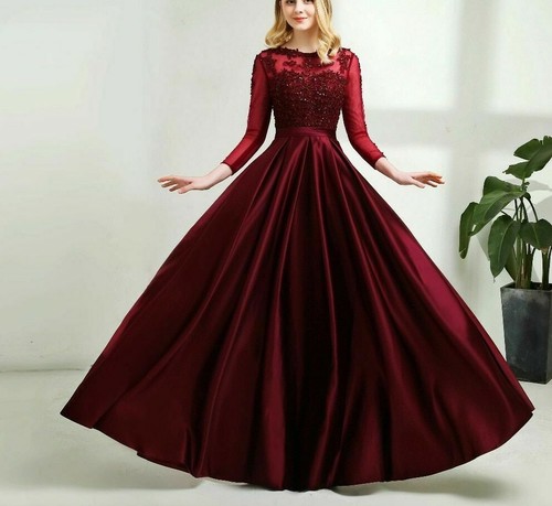 Evening Dress Ladies Gown Lace Top A 