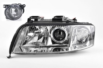 Audi A6 Scheinwerfer Set Für Xenon-Licht - Komplettset Links & Rechts Mit D2S/H7 - Baujahr 10/99-07/01