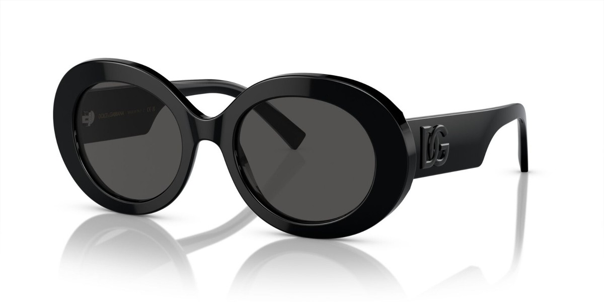 Dolce & Gabbana DG 4448 Black/Dark Grey (501/87) Sunglasses